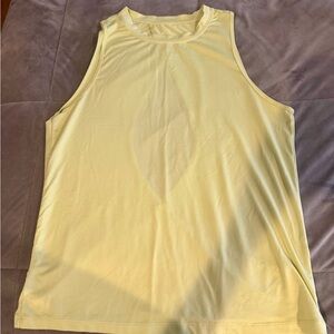 Fabletics Light Yellow Sleeveless Tank